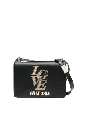 LOVE MOSCHINO: Schultertaschen - Schultertasche - Schwarz
