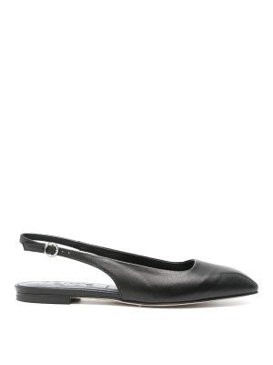 AEYDE: court shoes - Geraldine Nappa Leather Black