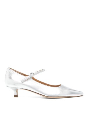 サンダル・ミュール AQUAZZURA BELLE NUIT PUMP SANDALS Aquazzura Silver Belle Nuit Pump Sandals - Silver