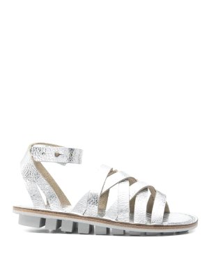 サンダル・ミュール Aquazzura BELLE NUIT PUMP SANDALS Aquazzura Silver Belle Nuit Pump Sandals - Silver
