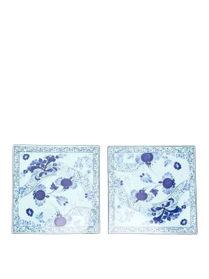 GINORI 1735: homeware - Objects set two square slabs 30x30 Iris