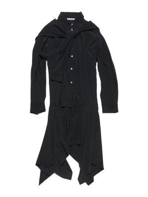 Acne Studios: abiti al ginocchio - Vestito nero