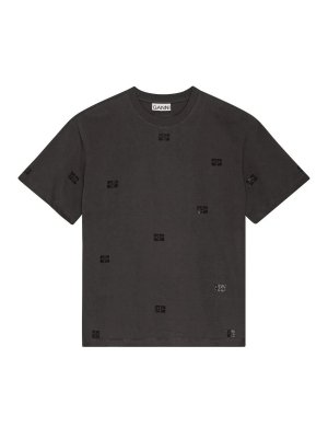 GANNI: Tシャツ - Tシャツ - 白