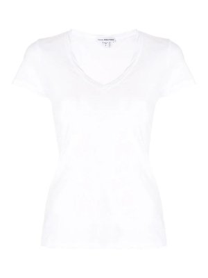 Tシャツ・カットソー DI.LA3 PARI' SS25 Asymmetric T-shirt (T03 AVORIO) Di.La3 Pari' Asymmetric T-Shirt - White - Women | T03AVORIO