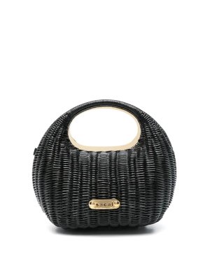 Sacai: cross body bags - Rattan Round Bag