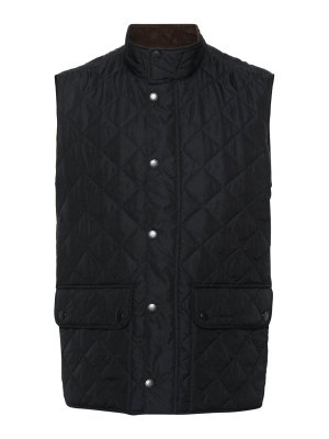 BARBOUR: gilet - Gilet di Lowerdale Blue Quilted