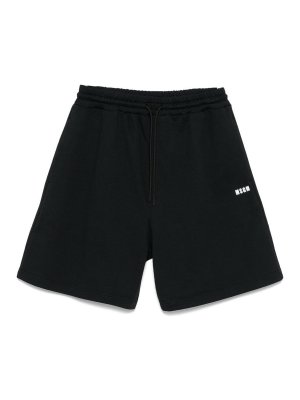 m.s.g.m.: t-shirts - Cotton T-Shirt With Front Printed Logo