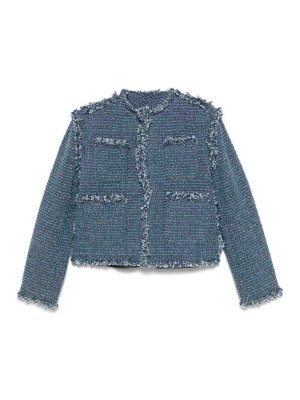 Ermanno Scervino Strass logo denim jacket - Women | CP23JNS00156