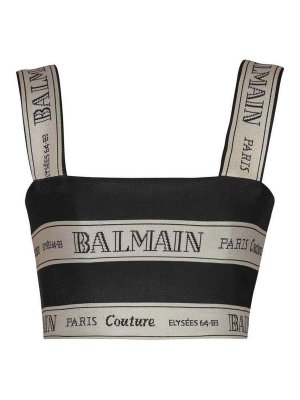 Balmain: Tops und Tank Tops - Top - Schwarz
