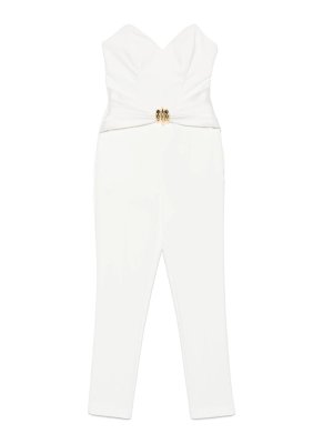 オールインワン・サロペット ELISABETTA FRANCHI Women Jumpsuits TU04251E2DO5 White Elisabetta Franchi jumpsuits for women's White 2025 | thebs.com