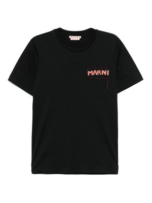 Marni t-shirts for men's Black 2025 | Shop online at THEBS