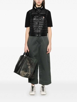 sacai 25ss Nylon Twill Hoodie Vest 人気 Sacai Nylon Twill Hoodie Vest - Black - Women | 2507677BLACK