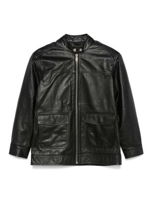 ANINE BING: Vestes en cuir - Blouson En Cuir - Noir