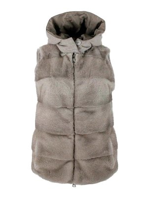 MANZONI24: Kurze Daunenjacken - Daunenjacke - Beige