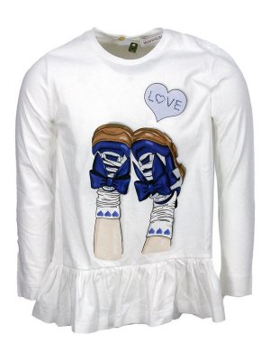 MONNALISA: Tシャツ - Tシャツ - 白