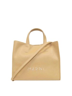 Marni: クロスボディバッグ - クロスボディバッグ - ベージュ