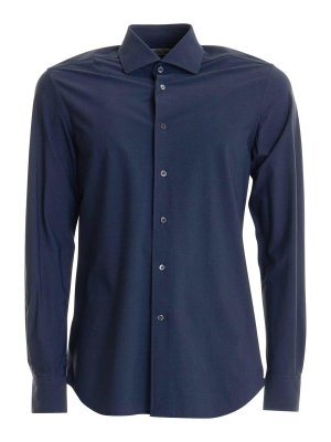 Amiri Script Stripe Shirt - Blue - Men | AMKNIR1026ASHLEY