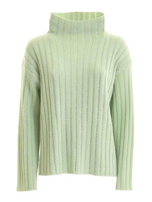 ERMANNO SCERVINO: Suéteres con cuello pico - Suéter Cuello Redondo - Verde