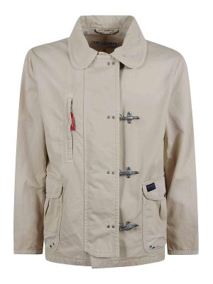 パーカー・フーディ Maison Margiela SS25 SWEAT JACKET (S50HG0048 S25614 105M) Maison Margiela Cotton Hoodie S50HG0048.S25614-105M ECRU
