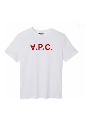 A.P.C.: T-shirts - T-Shirt - Weiß