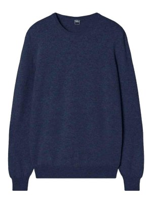 FEDELI: boat necks - Blue pullover