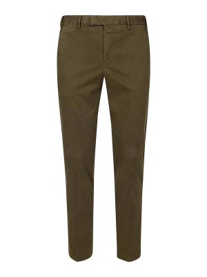 PT TORINO: Pantalones casual - Pantalón Casual - Verde Oscuro
