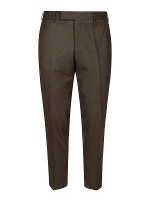 PT TORINO: Pantalones casual - Pantalón Casual - Verde Oscuro