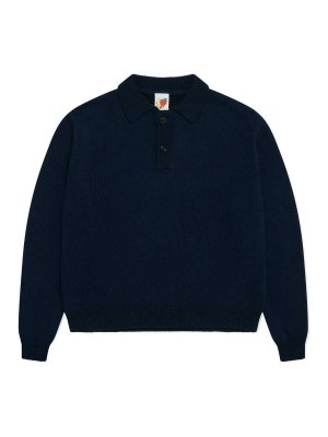 SKY HIGH FARM WORKWEAR: Polos  - Polo - Bleu Foncé