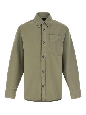 A.P.C.: shirts - Logo Embroidery Shirt