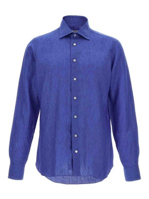 BORRIELLO NAPOLI: Chemises - Chemise - Bleu