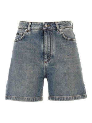 DOLCE & GABBANA: Hosen Shorts - Shorts - Hellblau