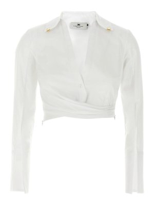 ELISABETTA FRANCHI: シャツ - シャツ - 白