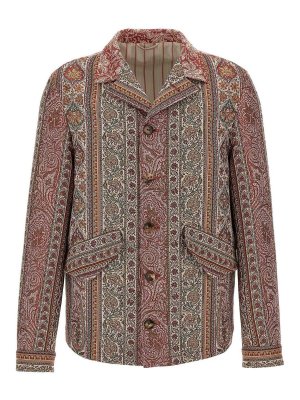ETRO: blouses - Balmacaan Neck Overshirt