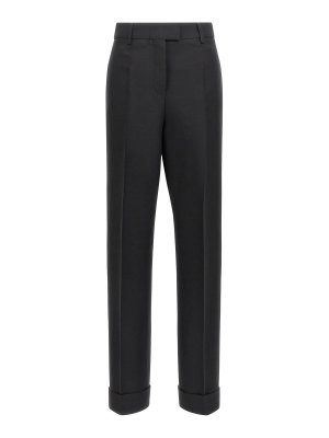 FERRAGAMO: Pantalons casual - Pantalons Décontractés - Noir