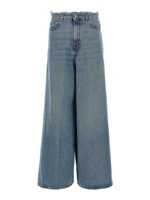 HAIKURE: Jeans évasés - Jean Bootcut - Bleu