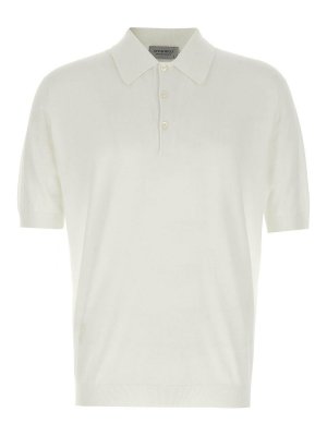 JOHN SMEDLEY: Poloshirts - Poloshirt - Weiß