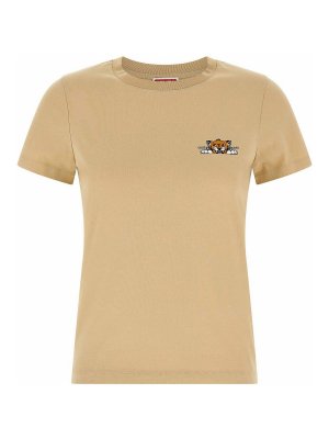 Tシャツ・カットソー GOLDEN GOOSE 'Doris' T-shirt Golden Goose Doris whipstitch-trim T-shirt | Yellow | FARFETCH