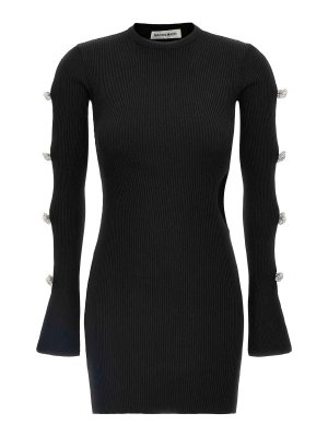 MACH & MACH: abiti al ginocchio - Vestito  a fiocco cristallino ritagliato