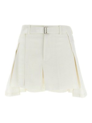 Sacai: Trousers Shorts - Wool Insert Shorts