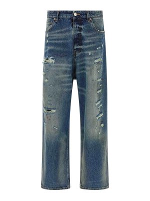 VETEMENTS: Bootcut - Bootcut Jeans - Blau