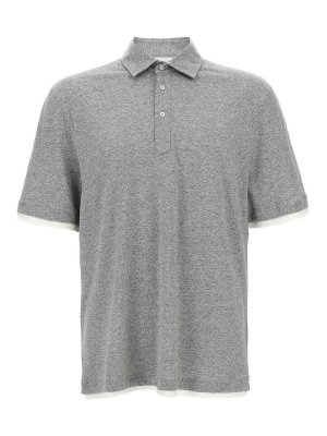 BRUNELLO CUCINELLI: polo shirts - Layered Polo Shirt