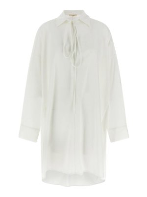 Tシャツ・カットソー DI.LA3 PARI' SS25 Puff-sleeve silk shirt (C02 AVORIO) Di.La3 Pari' tops & shirts for women's Silk 2025 | thebs.com