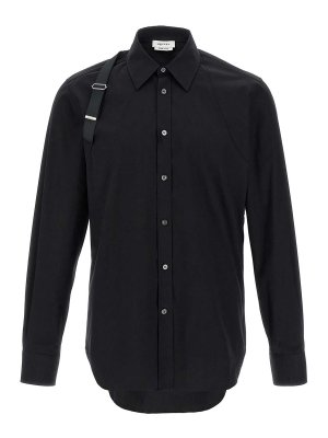 Lemaire Two Pockets Overshirt Shirt - Black | OV1001LF608BK999