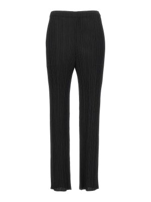 PLEATS PLEASE ISSEY MIYAKE: casual trousers - Basics Pants