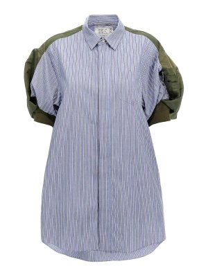 Sacai: short dresses - Mini Chemisier Dress