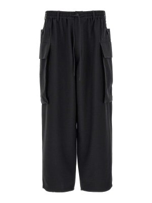 Y-3: Pantalons casual - Pantalons Décontractés - Noir