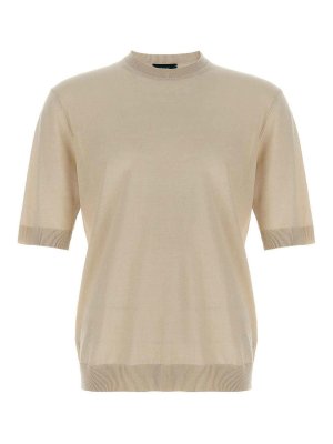 ZANONE: t-shirt - T-shirt in cotone in lino