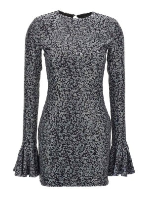 ROTATE Birger Christensen: Knielange Kleider - Knielanges Kleid - Bunt