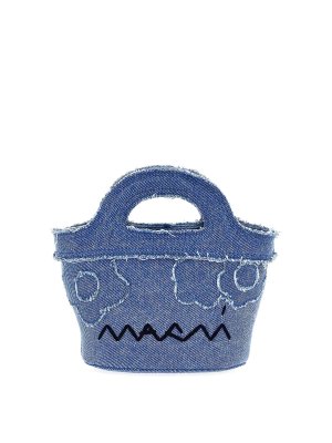 Marni: Bolsos Shopping - Bolso Shopping - Azul Claro