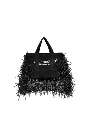 UNDERCOVER: shopper - Borsa con frange
